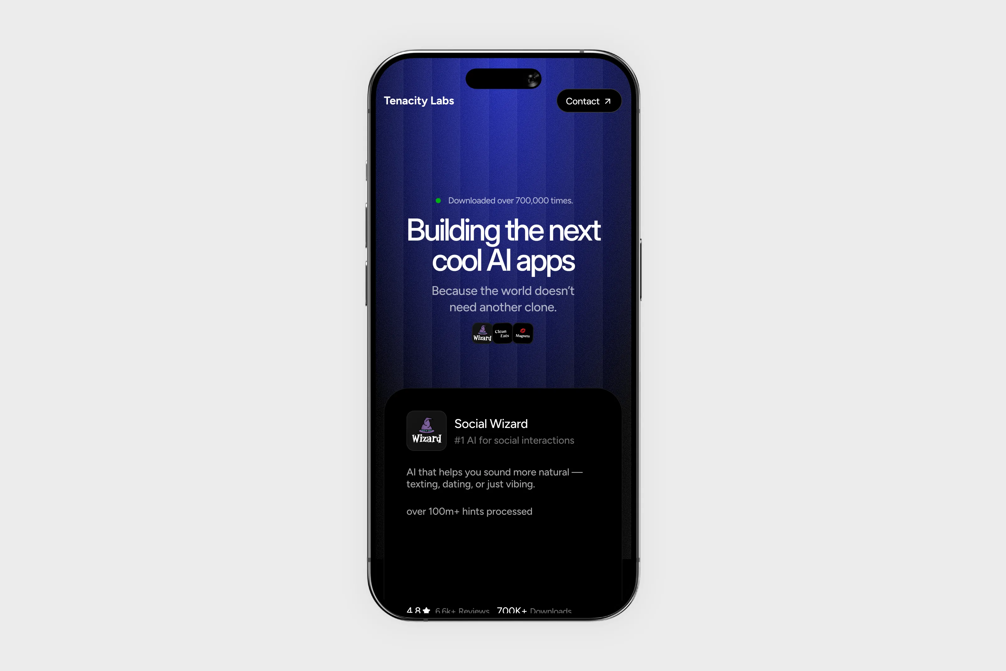 Tenacity Labs mobile